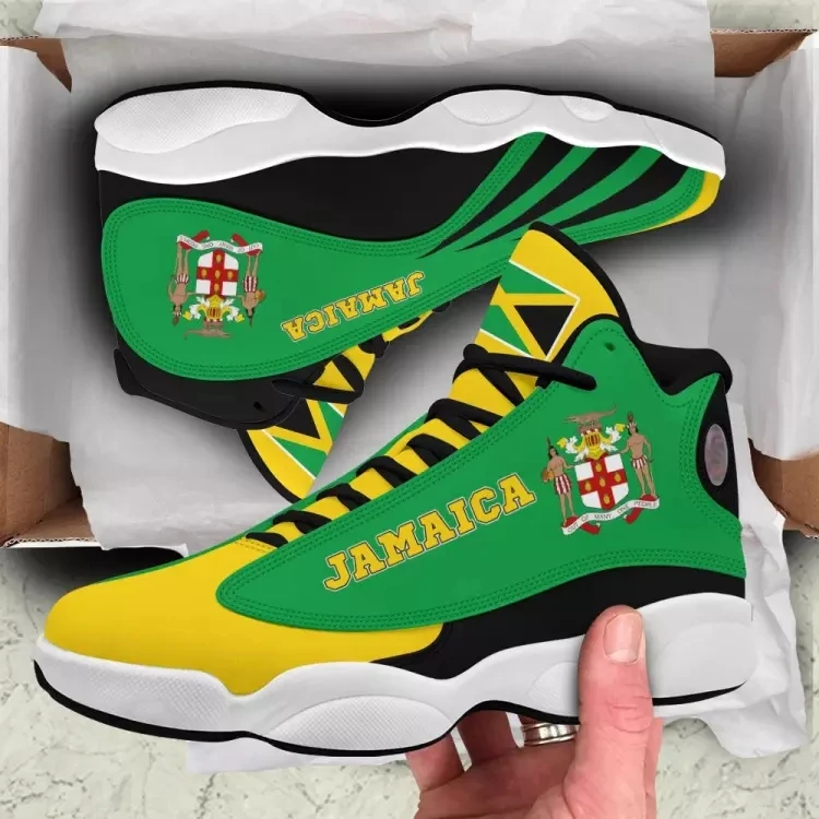 

New Arrivals National Flag Of Jamaica Style Boy Sneakers Running Shoes Custom Ball Sports Sneakers Men's Basketball Sports Shoes