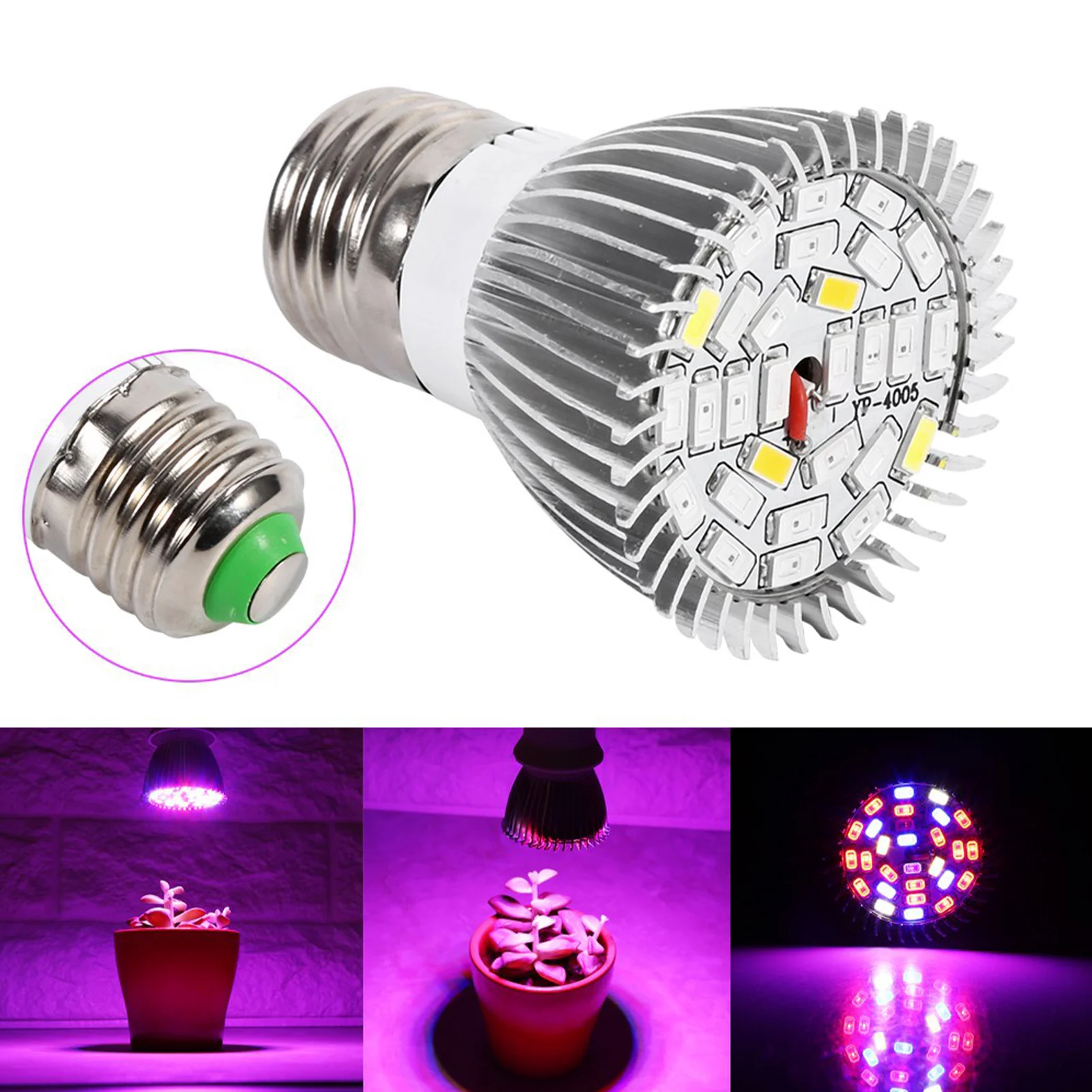 

Full Spectrum LED Grow Bulb E27 5W 28LED 85V‑285V Greenhouse Hydroponic Lamp Grow Light For Indoor Plant Phyto Flower Lamp