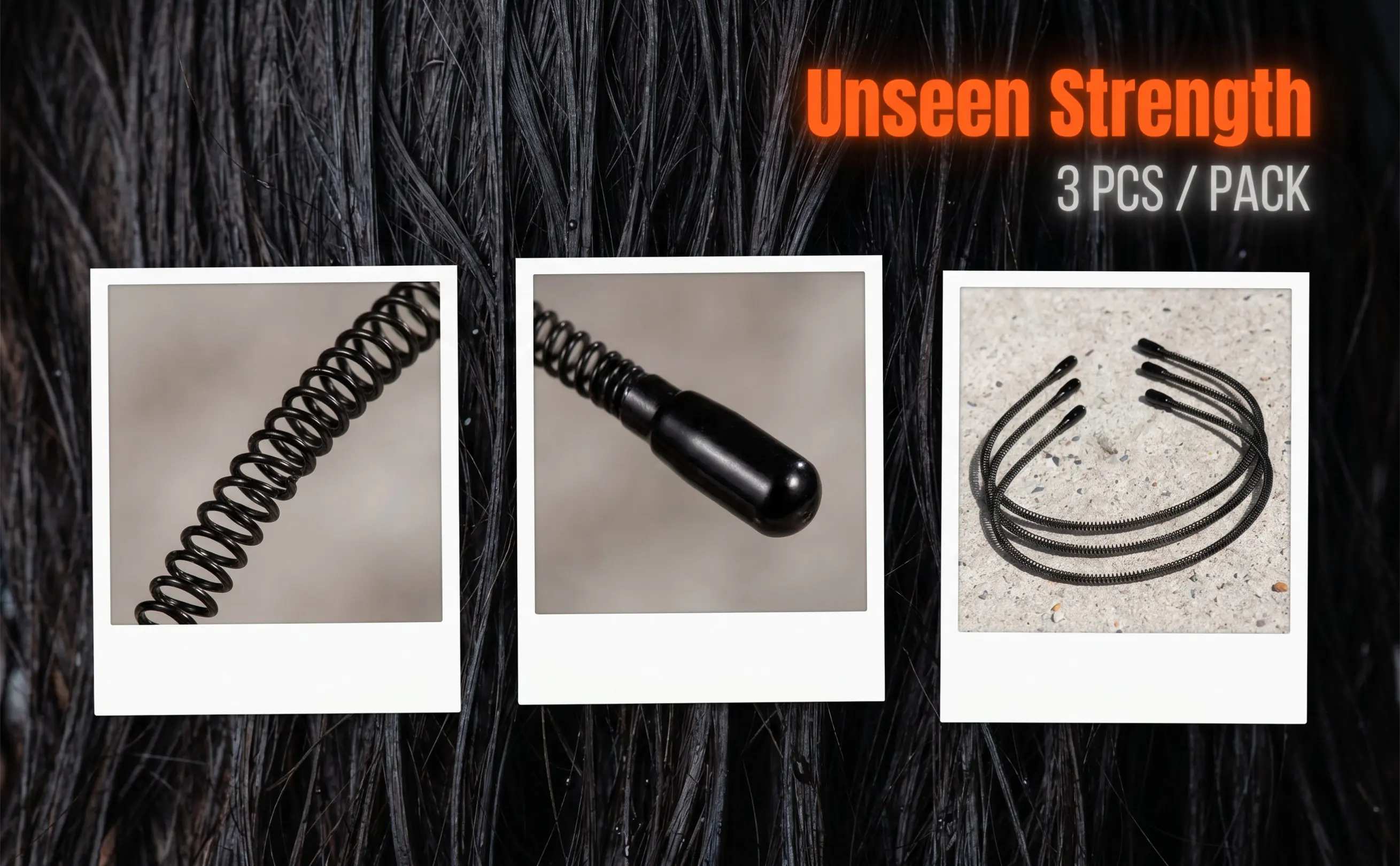 Unisex Anti-Slip Hairbands Spiral Shape Long-Lasting Iron Wire Sports Hair Hoop for Exercise Washing Face Invisible