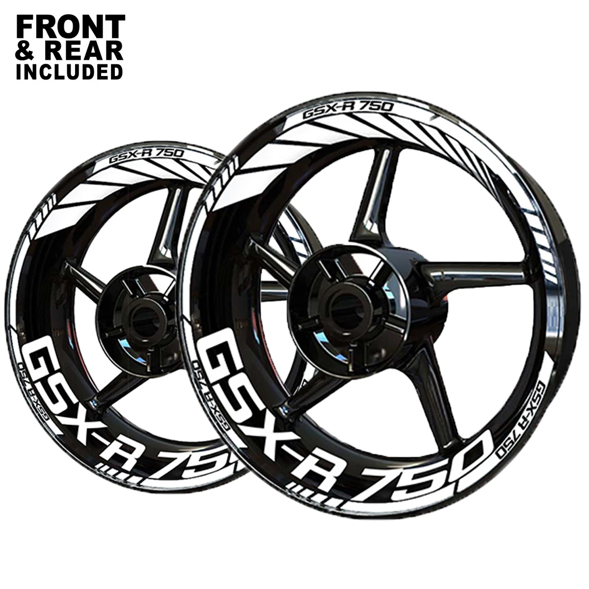 For Suzuki GSXR750 Wheel Sticker Decal GSXR 750 Logo Set