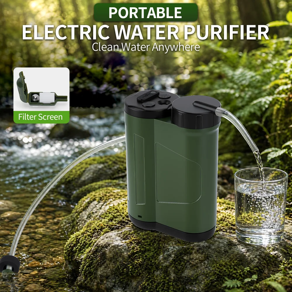 Portable Auto Water Purifier Pump with LED Light