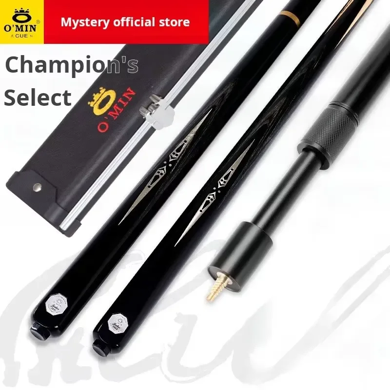 

YWM Certificate Omin Mysterious Clown Billiard Cue 10mm Small Head Ash Wood Black 8 Snooker Carved 3/4 Chinoiserie 145cm