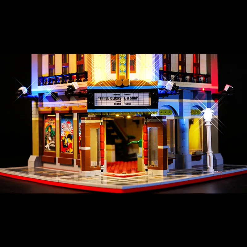 LED-lichtset voor LEGO 10232 City Street Palace Cinema compatibel met 15006 (exclusief bouwstenen stenen kits sets model)