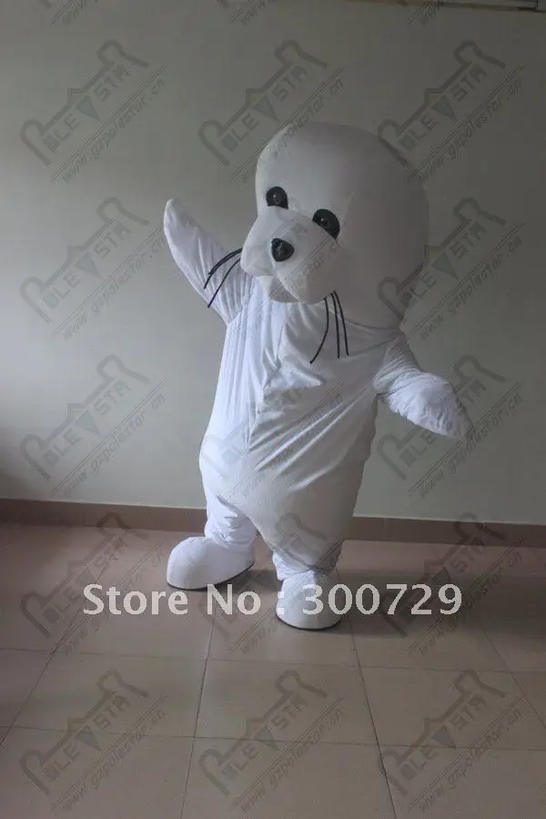 Novo adulto caráter selo mascote traje halloween vestido de natal adereços de corpo inteiro roupa traje da mascote