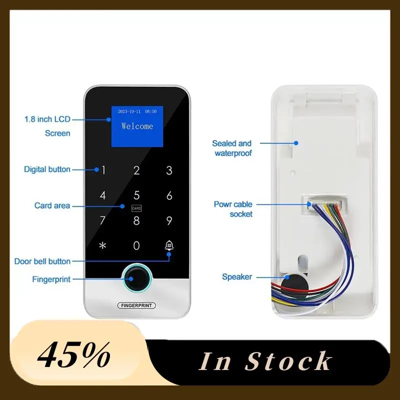 Bluetooth Tuya キーパッド APP スマート指紋キーパッドタッチ IP65 防水 13.56Mhz ドアオープナー (S300A)