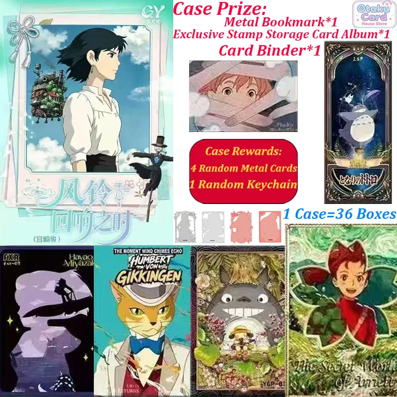 Wholesale Hayao Miyazaki Wind Chime Echoes of Time Collectible Cards Studio Ghibli Anime Trading Cards Booster Box Rare