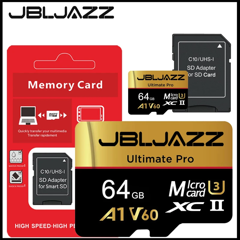 Micro SD Card Memory Card High Speed TF Flash Card 128GB 256GB 512GB 64GB U3 V60 4K Full HD TF Card For GoPro Action Camera