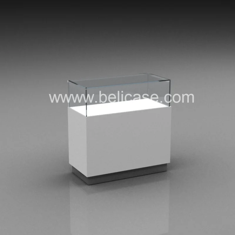 custom，Wood Jewelry Cabinet Retail Used Showcase Table for Jewelry Lockable Jewellery Store Showcase with LED Light