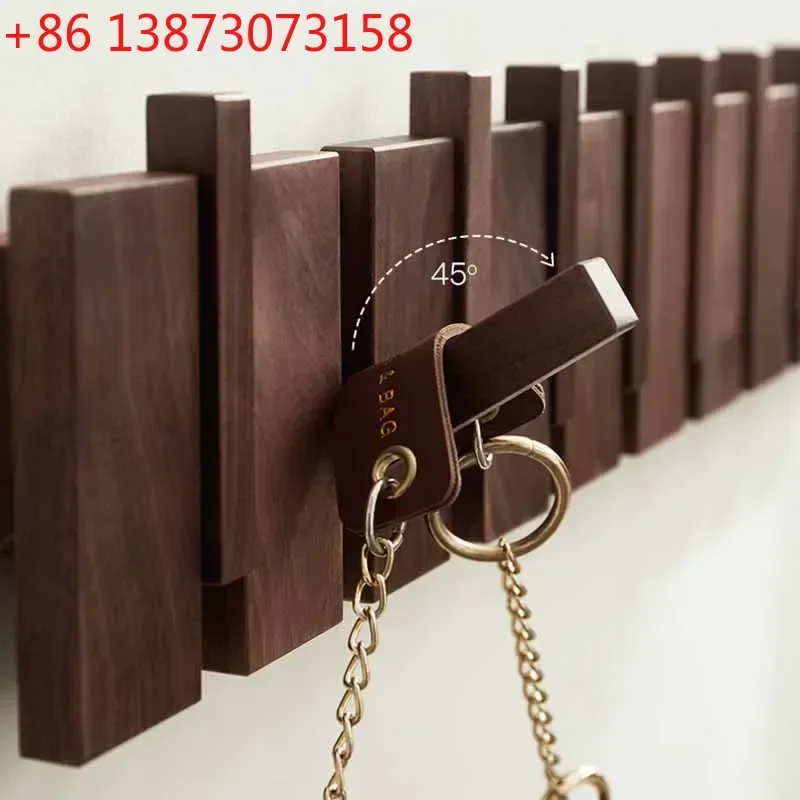 Wood Wall Coat Rack Clothes Organizer Piano Keys Clothes Dress Hanger Shelf Hat Backpack Dressing Rooms Storage Hanger Space