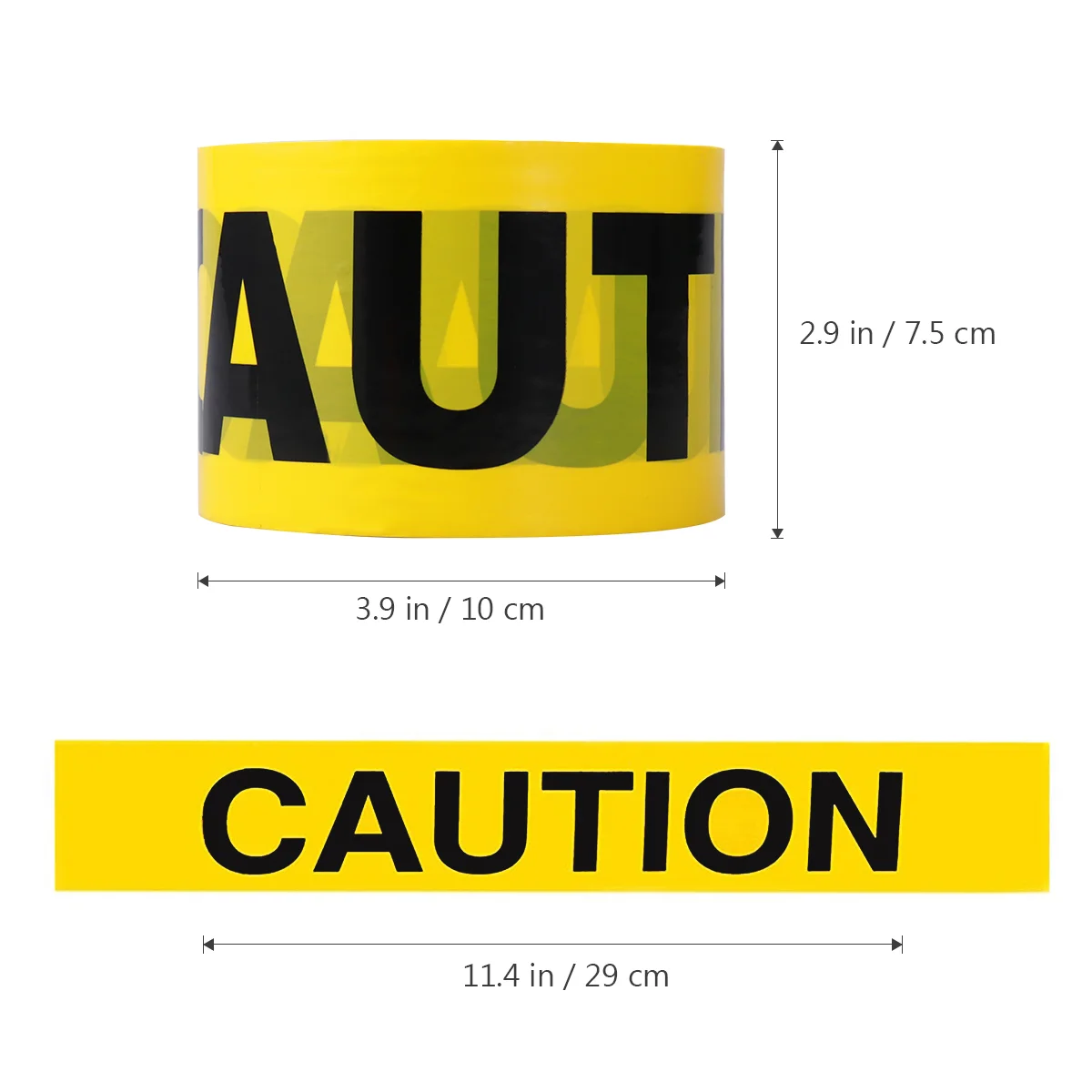 The Tape Duct Safety Yellow Caution Sign Pipeline 1020X1020X700CM Warning Danger