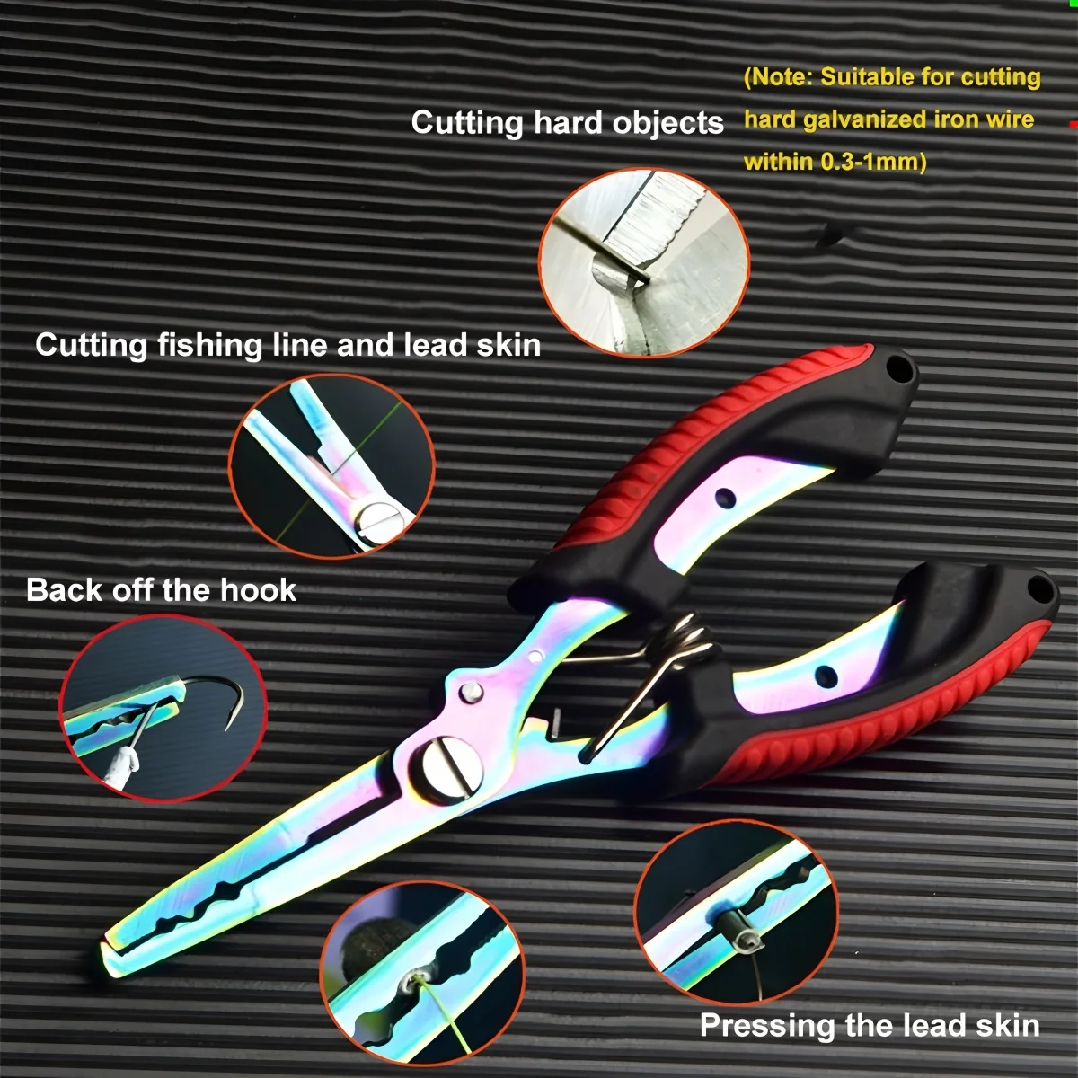 Stainless Steel Fishing Pliers Fishing Hook Remover Saltwater Resistant Fishing Braided Line Cutter Scissors Fishing Equipment gallery 2
