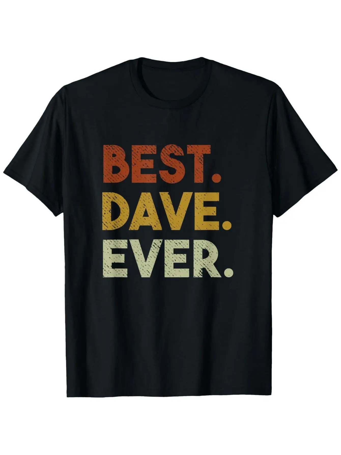 

Футболка с графическим рисунком Best Dave Ever — повседневная футболка унисекс из 100% хлопка, 180GSM, рубашка с коротким рукавом и круглым вырезом, которую можно стирать в машине для мужчин и