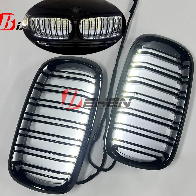 

For BMW F01 F02 F10 F07 F20 F25 F22 F23 F30 F35 F34 F36 F80 F82 F87 F15 E70 E60E90With LED lights Car Front Bumper Kidney Grille