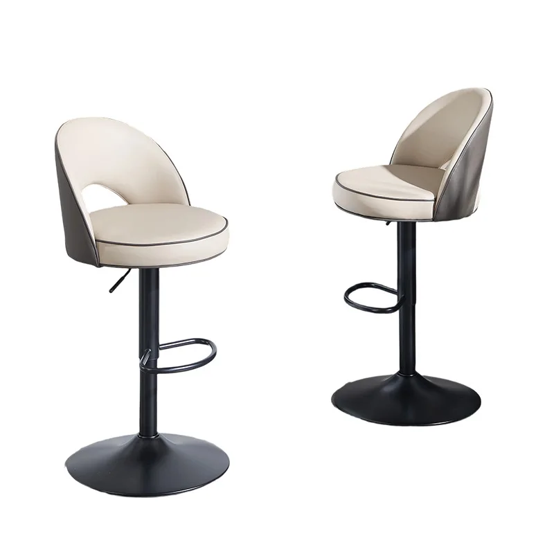 

Italian modern simple light luxury bar chair bar high back chair