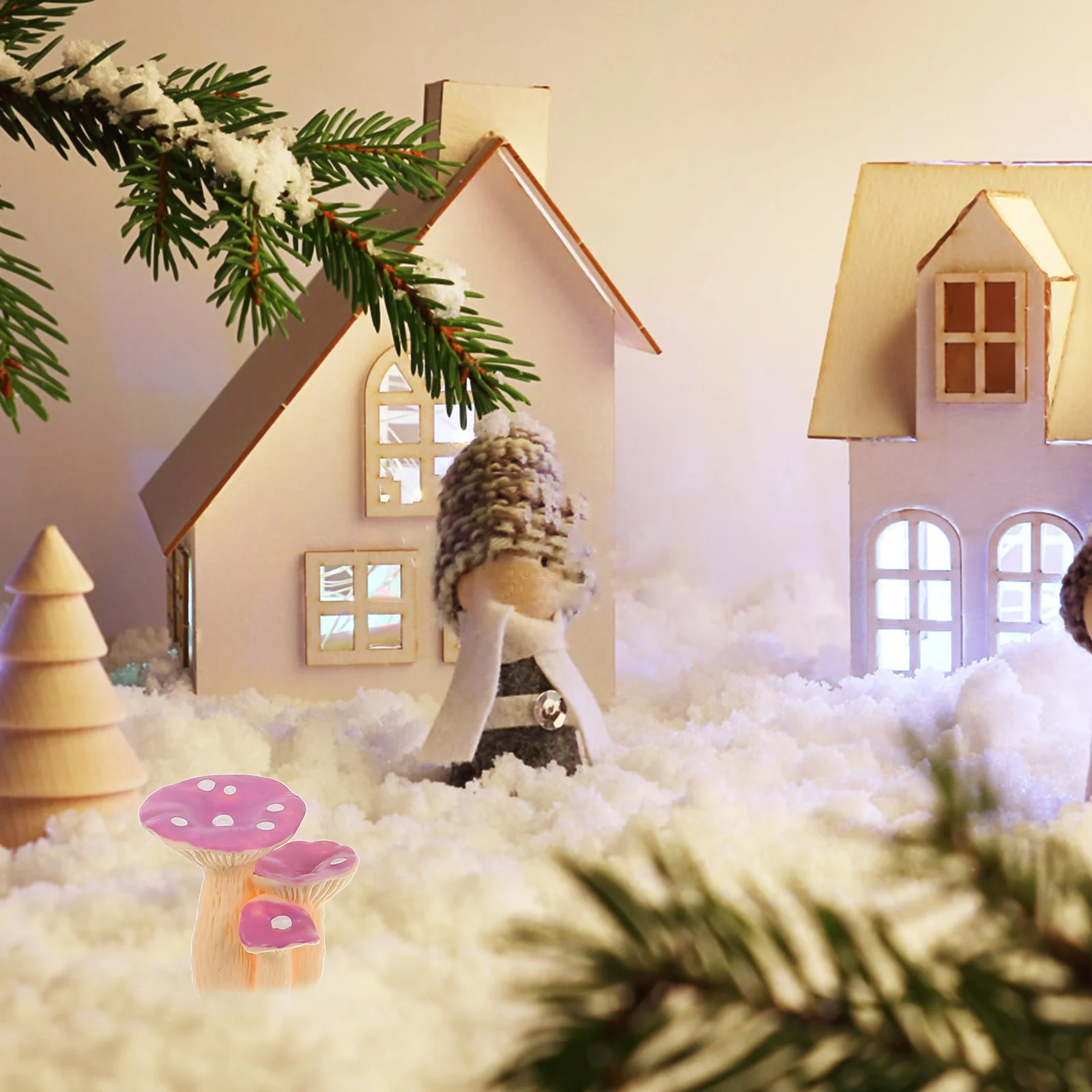 

10pcs Simulation Mushroom Premium Resin Artificial For Garden Micro Landscape Decor Miniature Figurines Fake Mushrooms Ornament