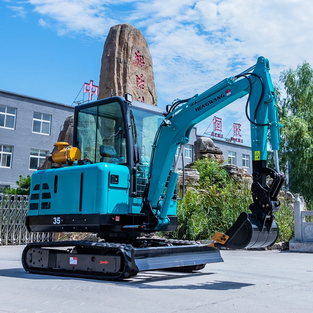 Chinese custom mad New Wholesale Prices Hydraulic Pump Thumbs 800 Kg 1.5Ton Backhoe Hammer Mini Excavator With Closed Cabin