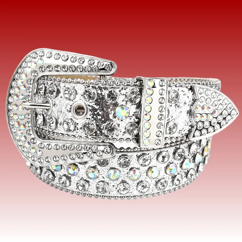 

Мужские и женские дизайнерские ремни из мягкой кожи с серебряными элементами, инкрустированные стразами, в стиле панк-рок, модные пояса с бриллиантами