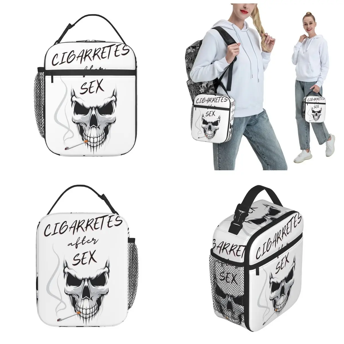 Cigarretes After Sex Band Insulated Lunch Tote Bag Pop Music Album Lunch Container Portable Thermal Cooler Lunch Box Outdoor