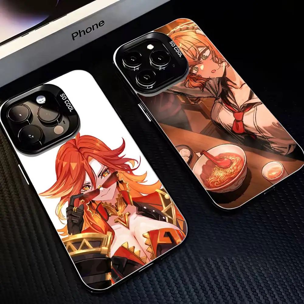 

Game L-Limbus Company Phone Case For iPhone17,16,15,14,13,12,11 Plus,Pro Max Black Matte Shockproof Cover