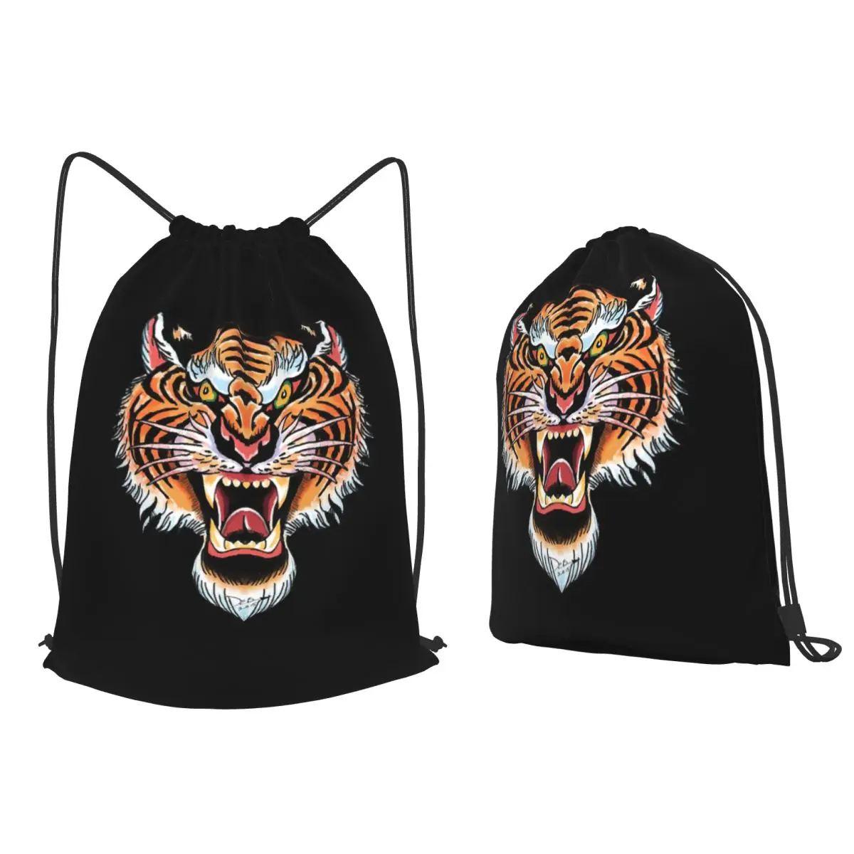 Royal Bengal Tiger Backpacks Casual Drawstring Bags Sports Bag Book Bags for Travel Students