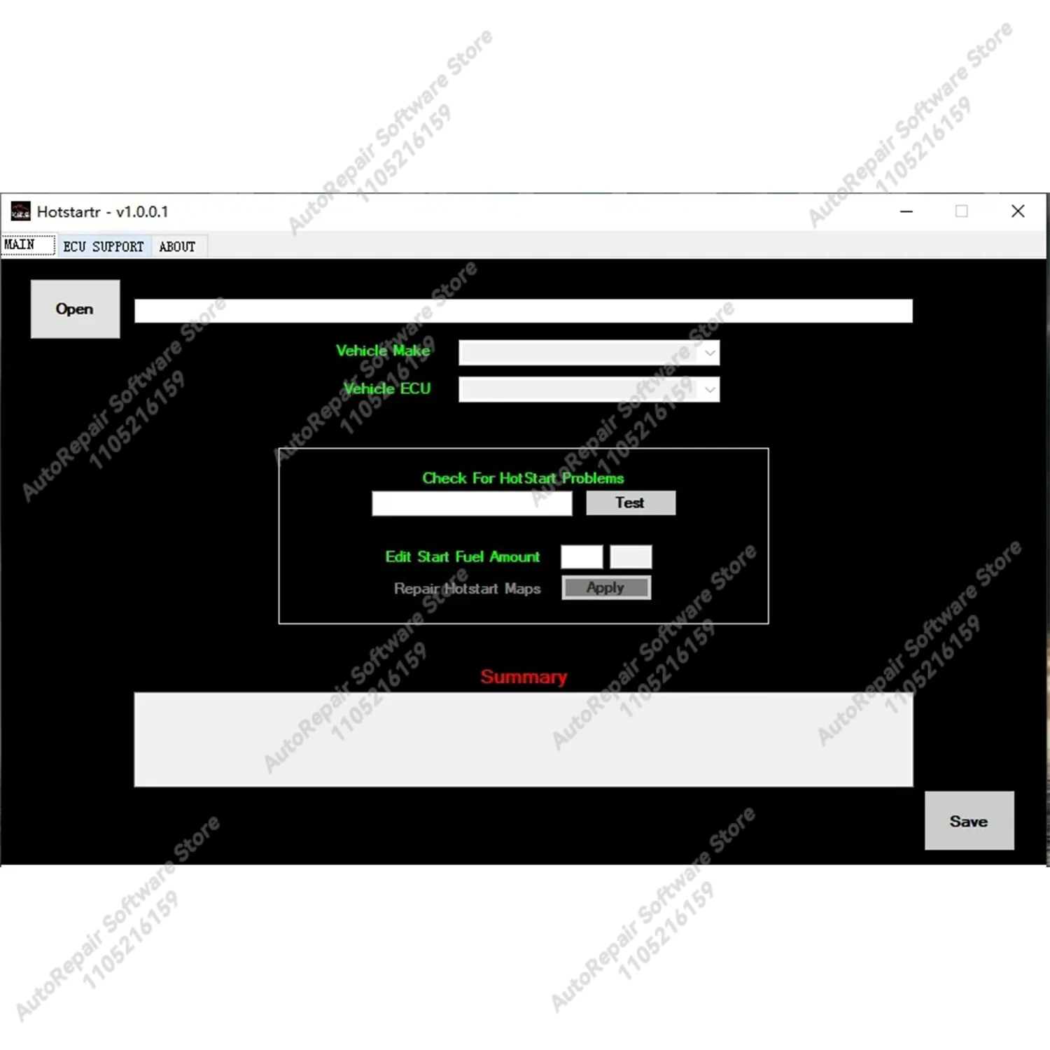 HotStartr Software Hot Startr Check For HotStart Problems Repaire HotStart Maps Edit Start Fuel Amount for VAG CAR EDC15P