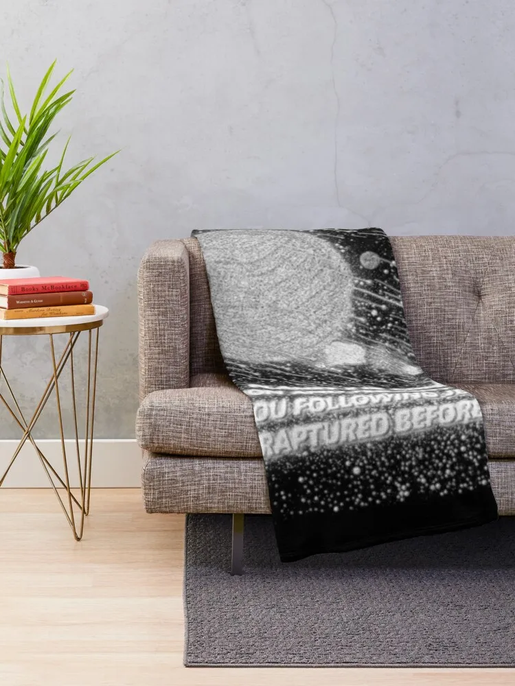 PLANET X IS COMING B&W Sketch L1 #6 Throw Blanket Travel funny gift Retros christmas gifts Blankets