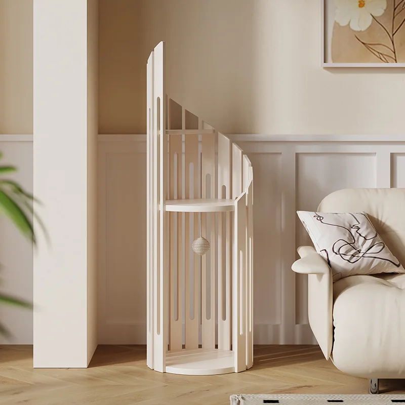 Solid wood  climbing frame Time Tower does not occupy a small semi-closed Internet celebrity minimalist small apartment doubl