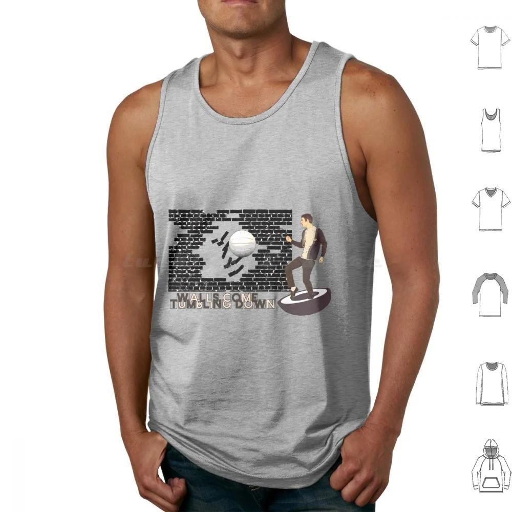 Paredes Come Tumbling Down Camisetas sin mangas Chaleco Estilo sin mangas Consejo Banda de música de los años 80 Música Pop Fútbol Música Weller Subpopeo