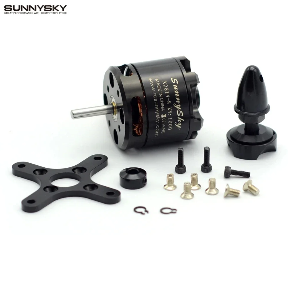 RoRuS1Pcs SunnySky X2814 900KV 1000KV 1100KV 1250KV 1450KV Outrunner External Rotor Brushless Motor ForRC Aircraft Quadrocopter