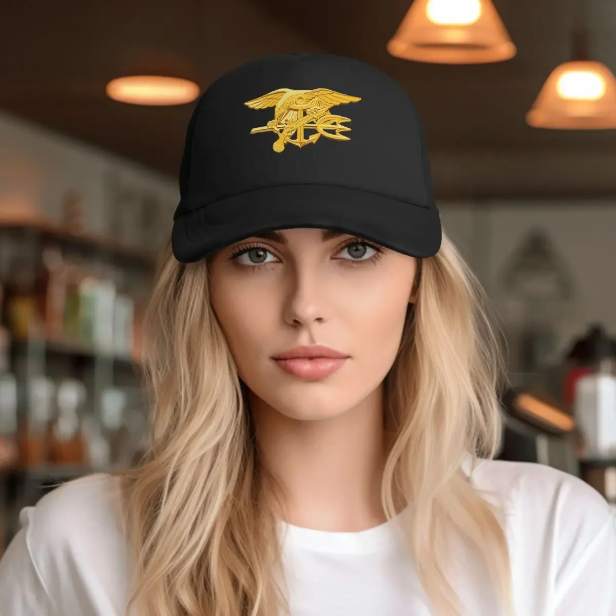 البحرية الأختام شارة شبكة قبعات البيسبول Snapback قبعات البيسبول الموضة تنفس عادية Casquette في الهواء الطلق للرجال والنساء