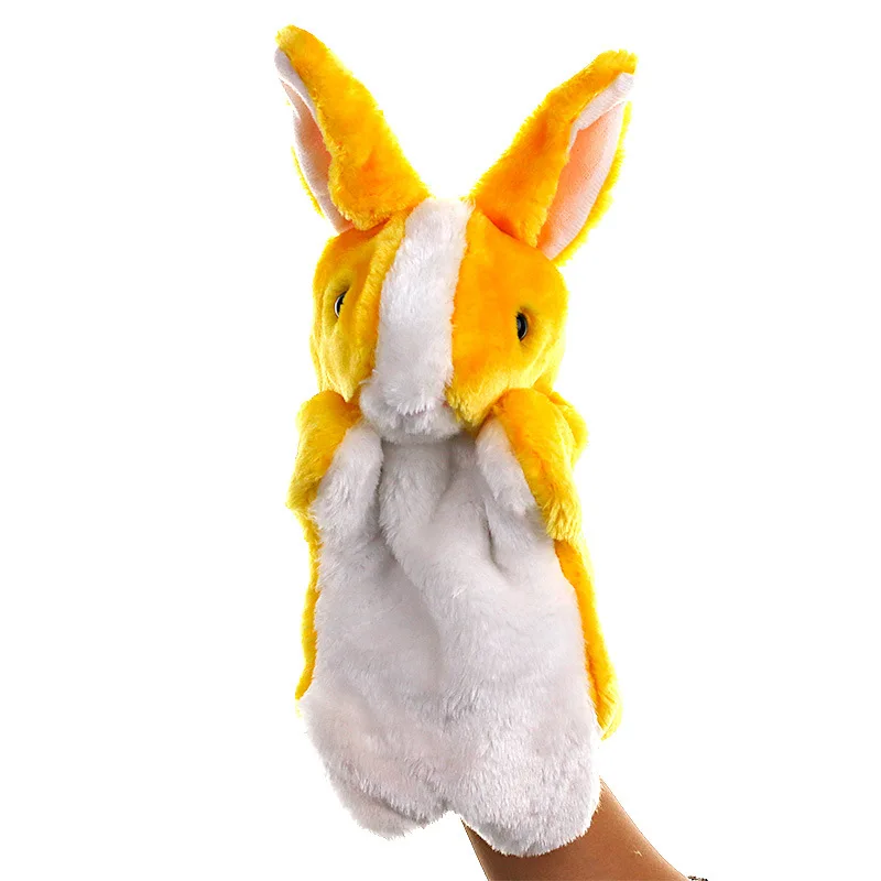 Kaninchen Handpuppe Cartoon Ostern Bunny Finger Handschuh Stofftier Muppet Kinder Frühe Pädagogische Jungen Mädchen Theater Spielzeug Puppen