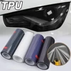Self-healing Tpu Ppf Headlight Film Anti Scratches Protect Smoke Black Car Lamp Tint Film For Audi Bmw Tesla Decorate Styling 1