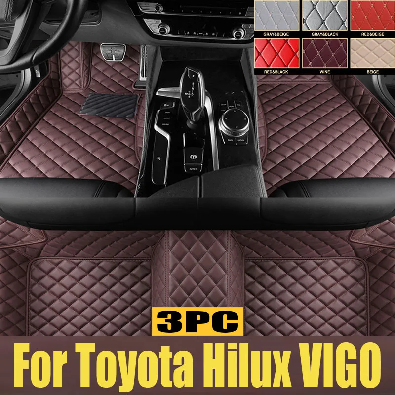 

3D TPE LHD RHD Car Floor Mat For Toyota Hilux VIGO 2005-2014 Car Floor Liner Tray Foot Pad Carpet Mat Anti-Slip Auto trunk mat