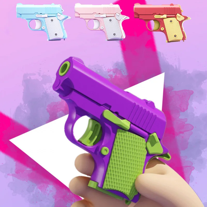 Pistolas de juguete para niños modelo 3D Mini 1911, juguete antiestrés con impresión por gravedad para niños y adultos, juguete para aliviar el estrés, regalo de descompresión para niños