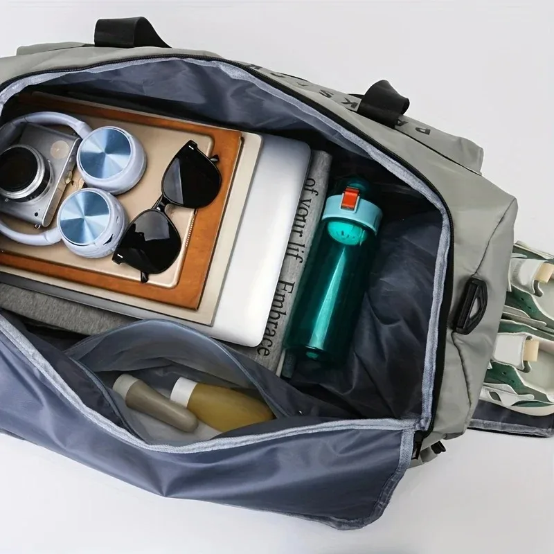 Dry and Wet Separation Sports Fitness Yoga Bag Short Trip Large Capacity Hand Shoulder Luggage view 4