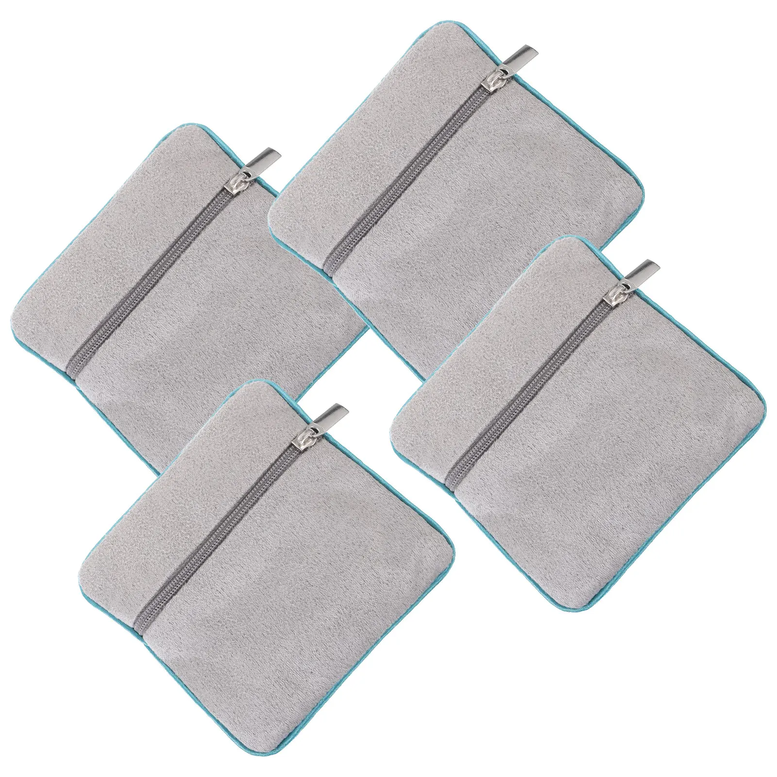 

4pcs Storage Bag Small Jewelry Portable Jewelry Pouch Pouch Pouches Portable Travel Velvet Dust Proof Anti Lost ganizer
