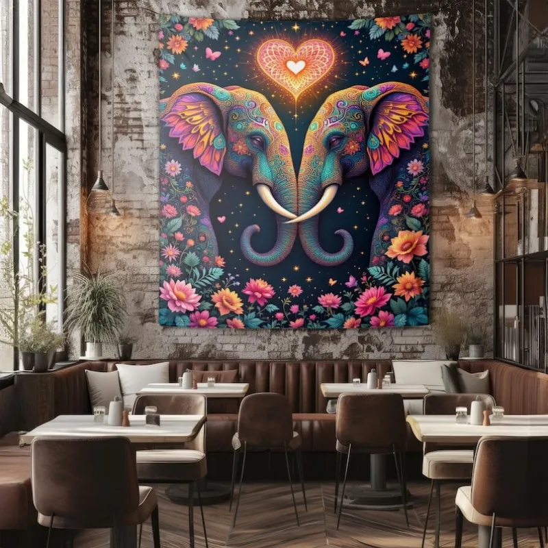 VIKAMA Cosmic Whale Tapestry Wall Hanging Aurora Galaxy Mountain Starry Sky Fantasy Aesthetic Wall Art Bedroom Living Room Decor