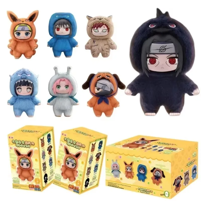 New Original EAKI Naruto Shippuden Party Series Vinyl Anime Figure Ornament Toy Doll Blind Box Q Version Doll Collection Gift