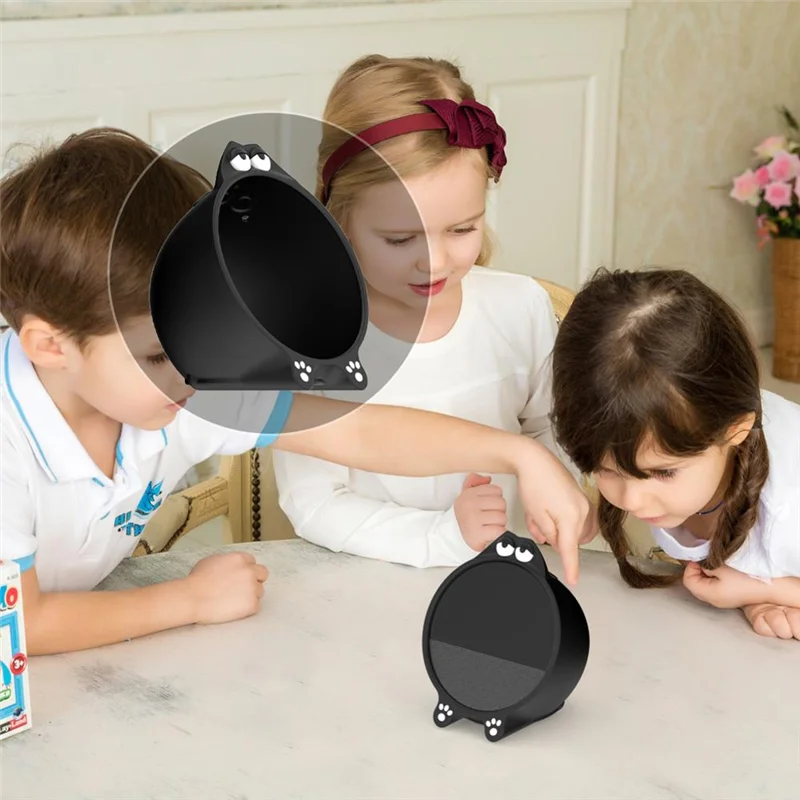B30C-Siliconen Cover Voor Amazon Echo Spot 2024 Zachte Waterdichte Stofdicht Draagbare Beschermhoes Voor Echo Spot Speaker