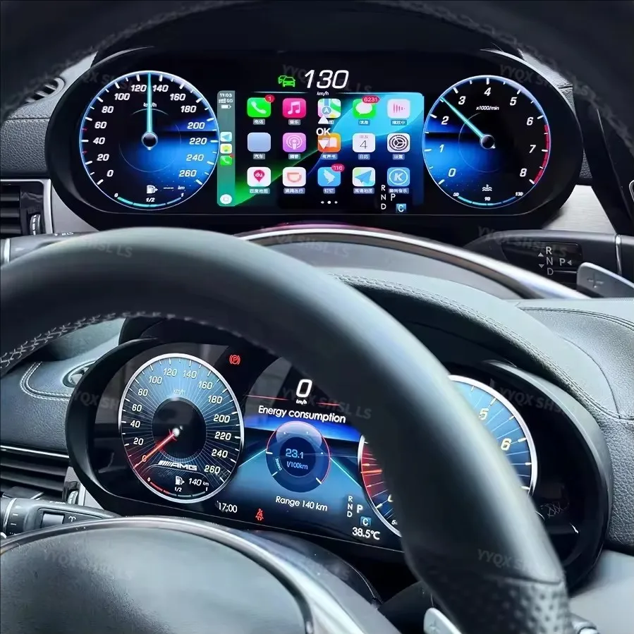 LSVirtual – cluster d'instruments CockPit pour mercedes-benz ML W166 GL X166 ML350 2012 – 2015, compteur de vitesse LCD, panneau de tableau de bord numérique