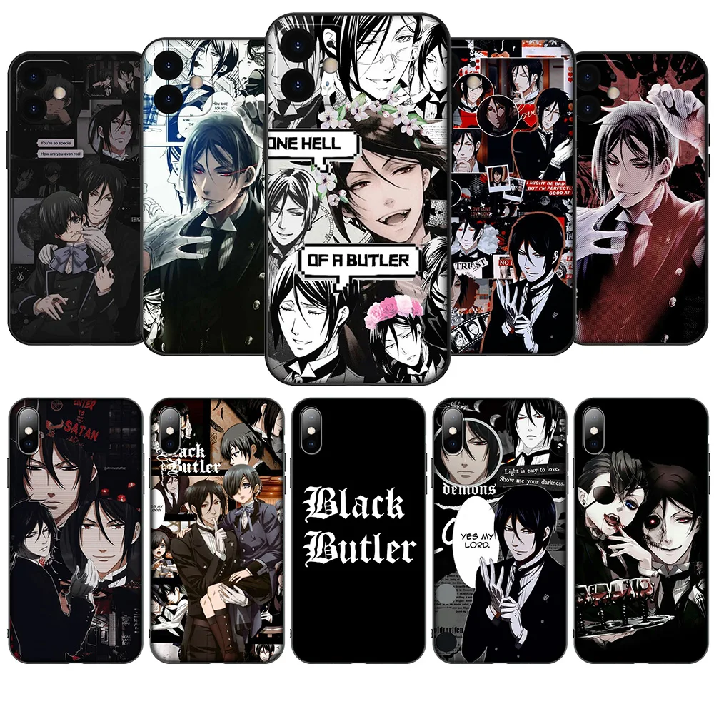 HA22 Black Butler Kuroshitsuji Soft Case for Huawei Nova 5T 4E 3i 3 2 2i Y6 Y6P Y7 Y9 Honor 20 20s 9X 7C Prime Lite 2019