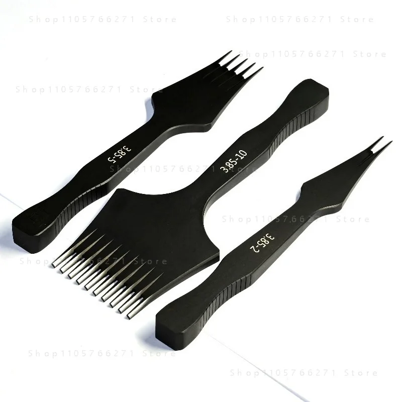 6-Prong Diamond Stitching Chisel for Leather Hand Sewing M2 Steel Anti-Rust