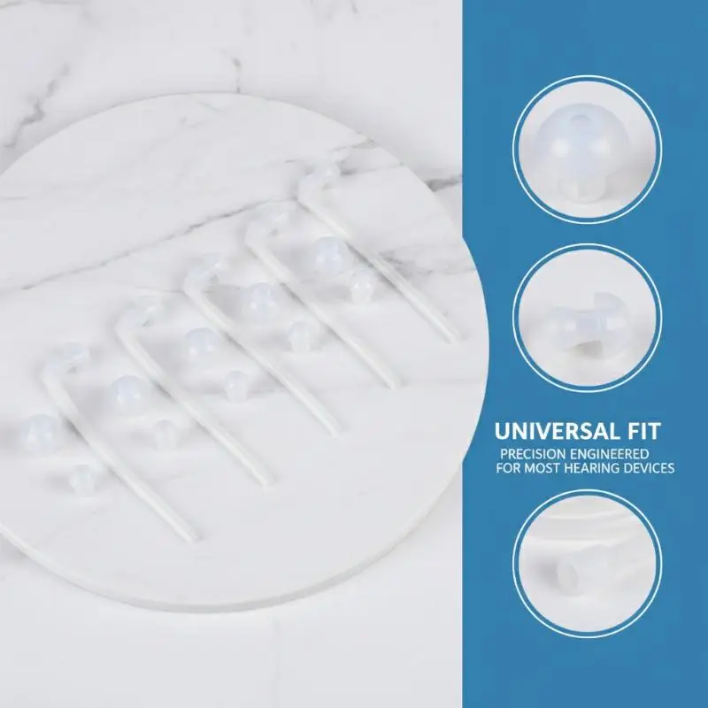 20Pcs S,M,L Hearing Aid Ear Tips Silicone Earplug Domes For BTE,ITE And Pocket Hearing Aids Ear Bud Replacements