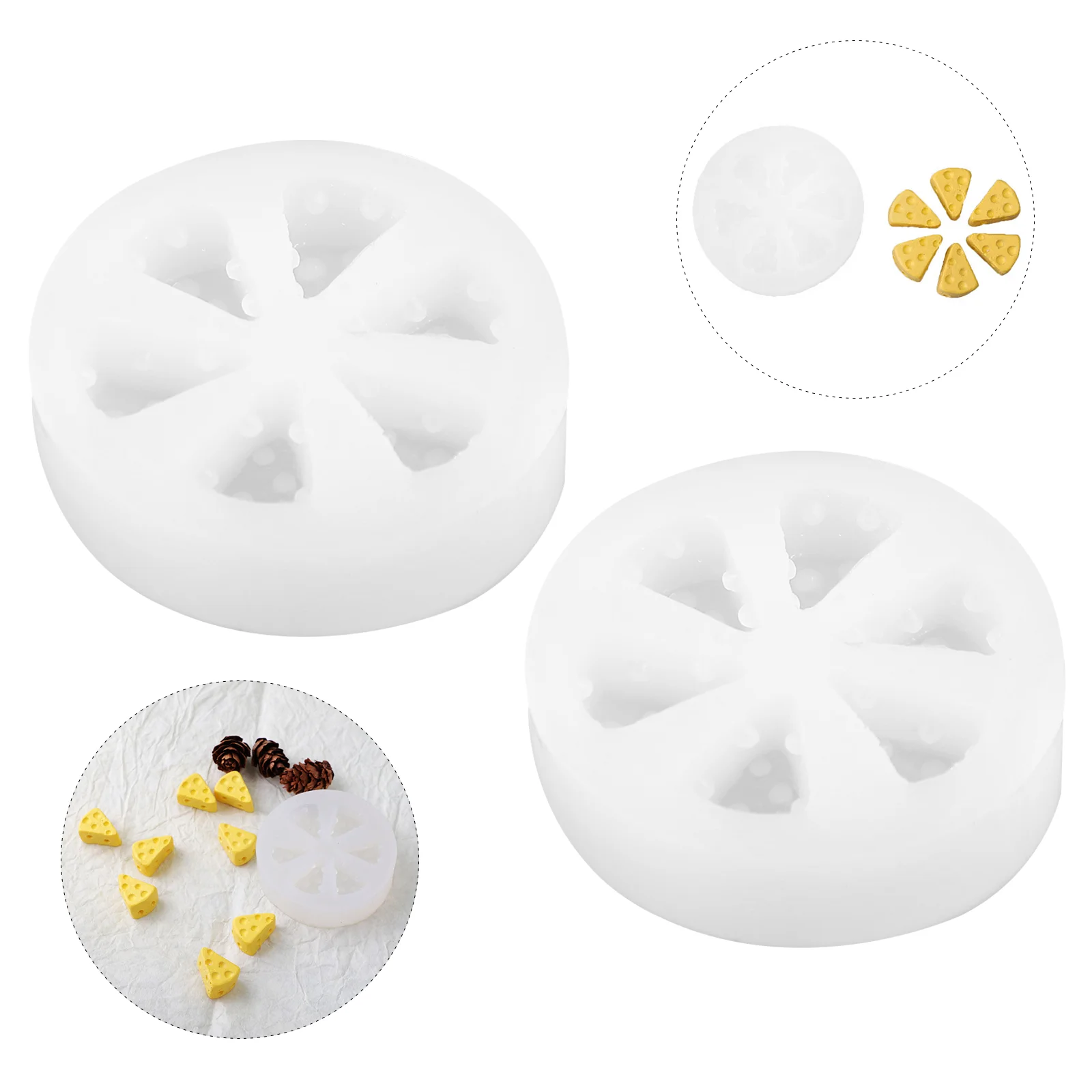 2 Pcs Cheese Mold Cake Mould Molds Plaster Chocolate Silica Gel Bear Silicone