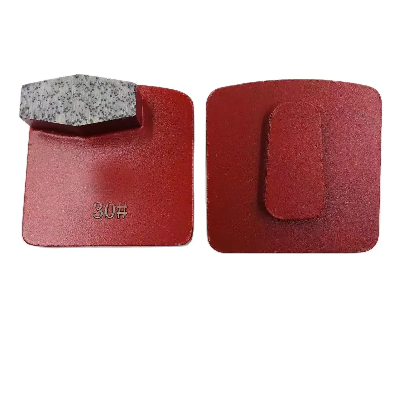 Monkey King 9PCS Redi Lock Diamond Grinding Shoes Single Segment Concrete Terrazzo Compatible with Husqvarna Grinder