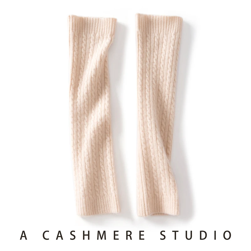 Calentadores de piernas de punto de cachemira clásicos Calcetines calentadores de piernas hasta la rodilla de punto acanalado Medias de mujer Calcetines hasta la rodilla de punto para mayor comodidad