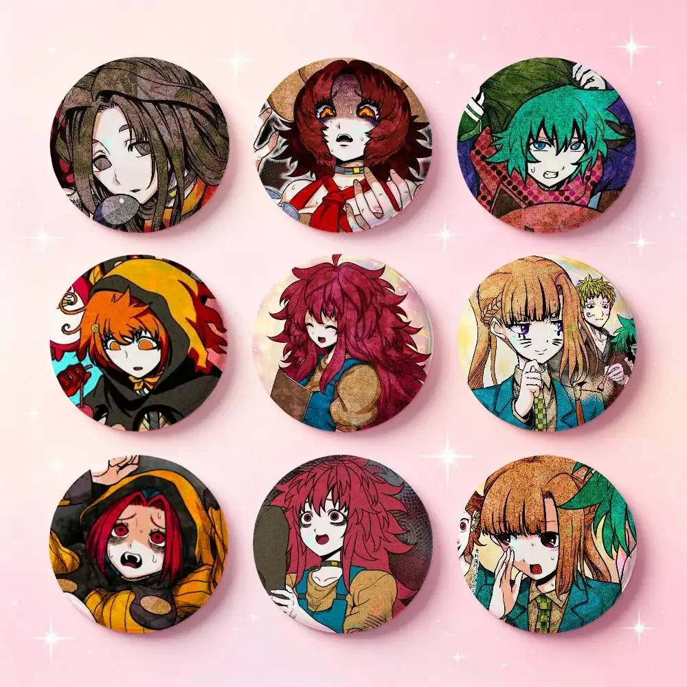 Game Your T-Turn To Die YTTD Hiyori Badges 25 44 58 75 Mm Round Cosplay Pin Bag Decor Fans Collect Friends Gifts Brooch Souvenir