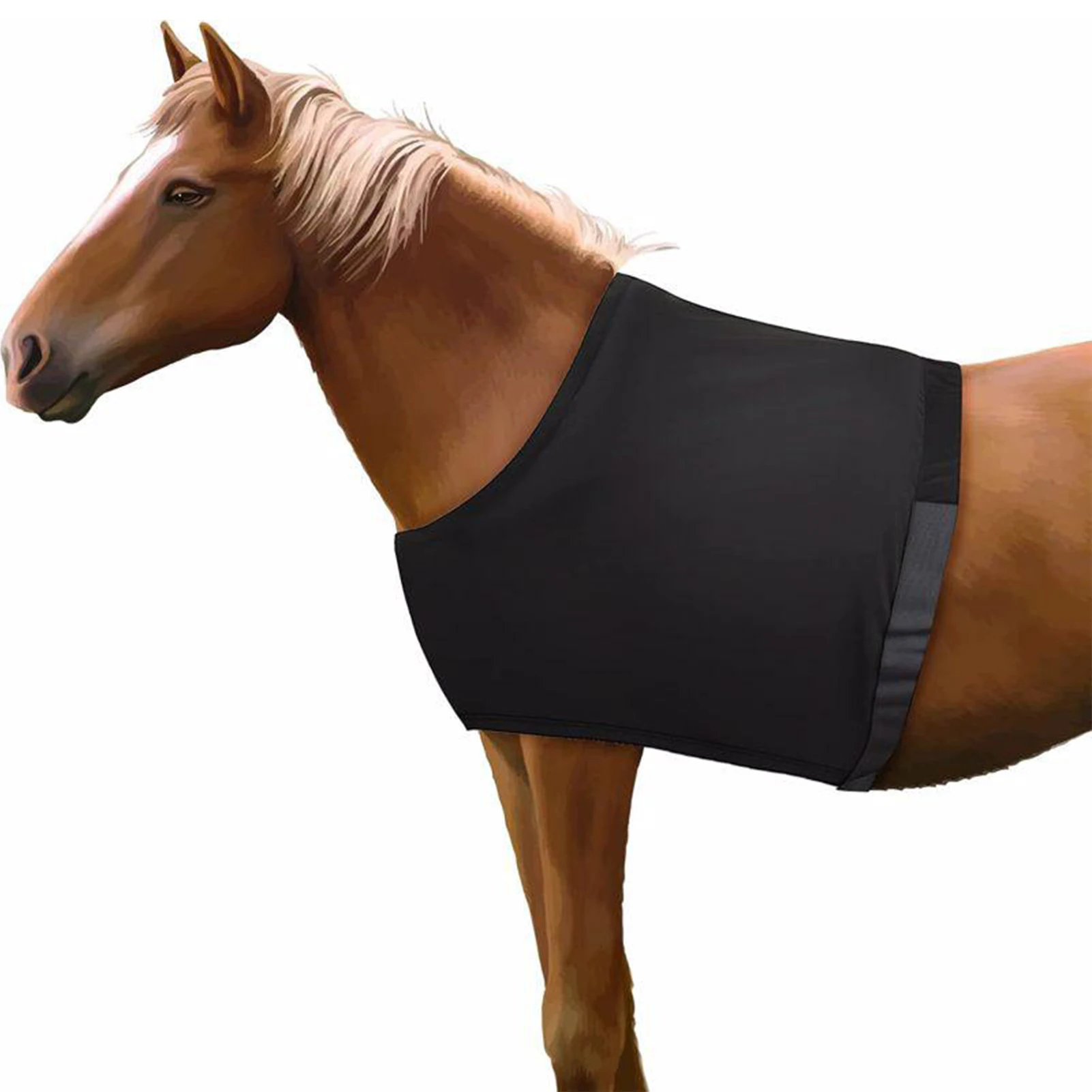 Proteção de ombro de cavalo, babador anti-frotção, leve, protetor de peito de cavalo, proteção ventilada, equipamento de barriga respirável