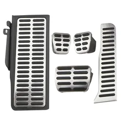 Stainless Steel LHD Car Pedals Gas Brake Foot Rest Pedal Cover for Volkswagen VW CC Passat B6 B7 R36 R-line for Skoda Superb