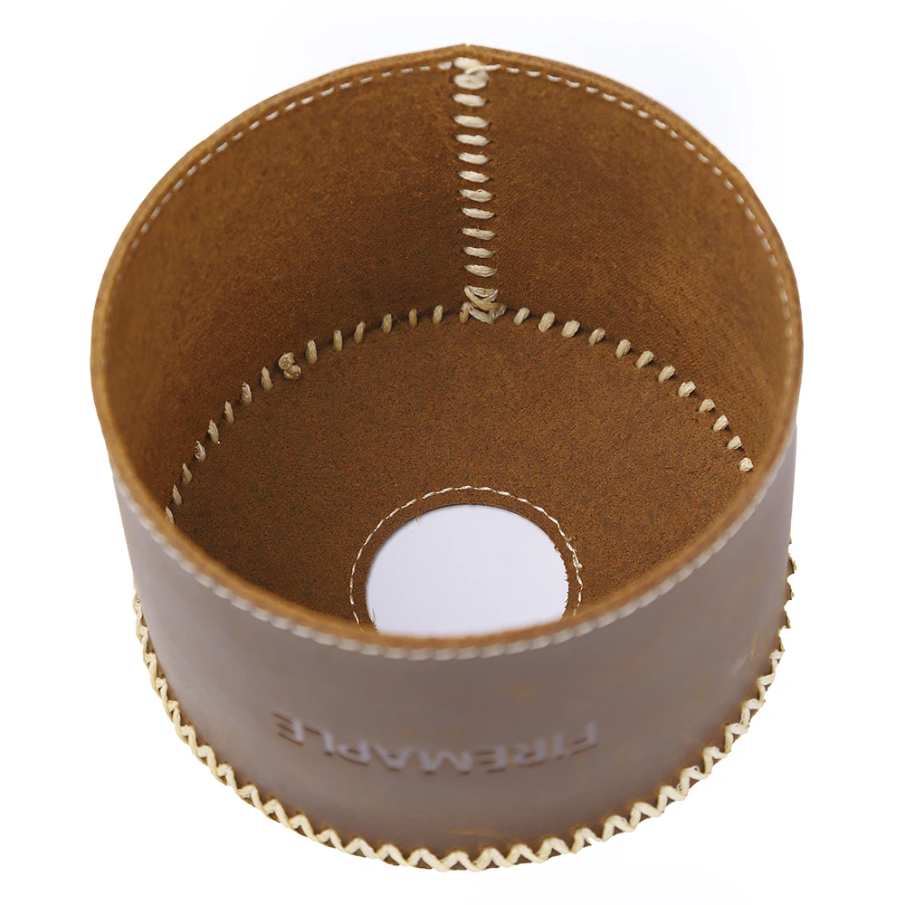 Fire Maple Gas Canist Leather Cover Cowhide Protective Cover Outdoor For 220g Camping Canister Cover